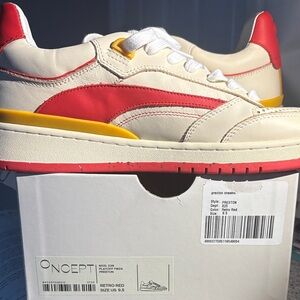 ONCEPT Women's Retro Red Sneakers Brand New with tote bag